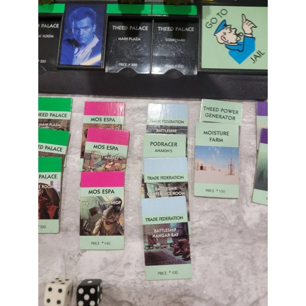 Monopoly Star Wars Episode 1 3D Collectors Edition Board‎ Game 1999 Complete